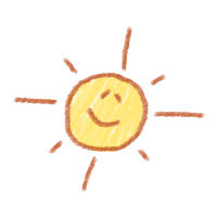 Smiling Handdrawn Sun